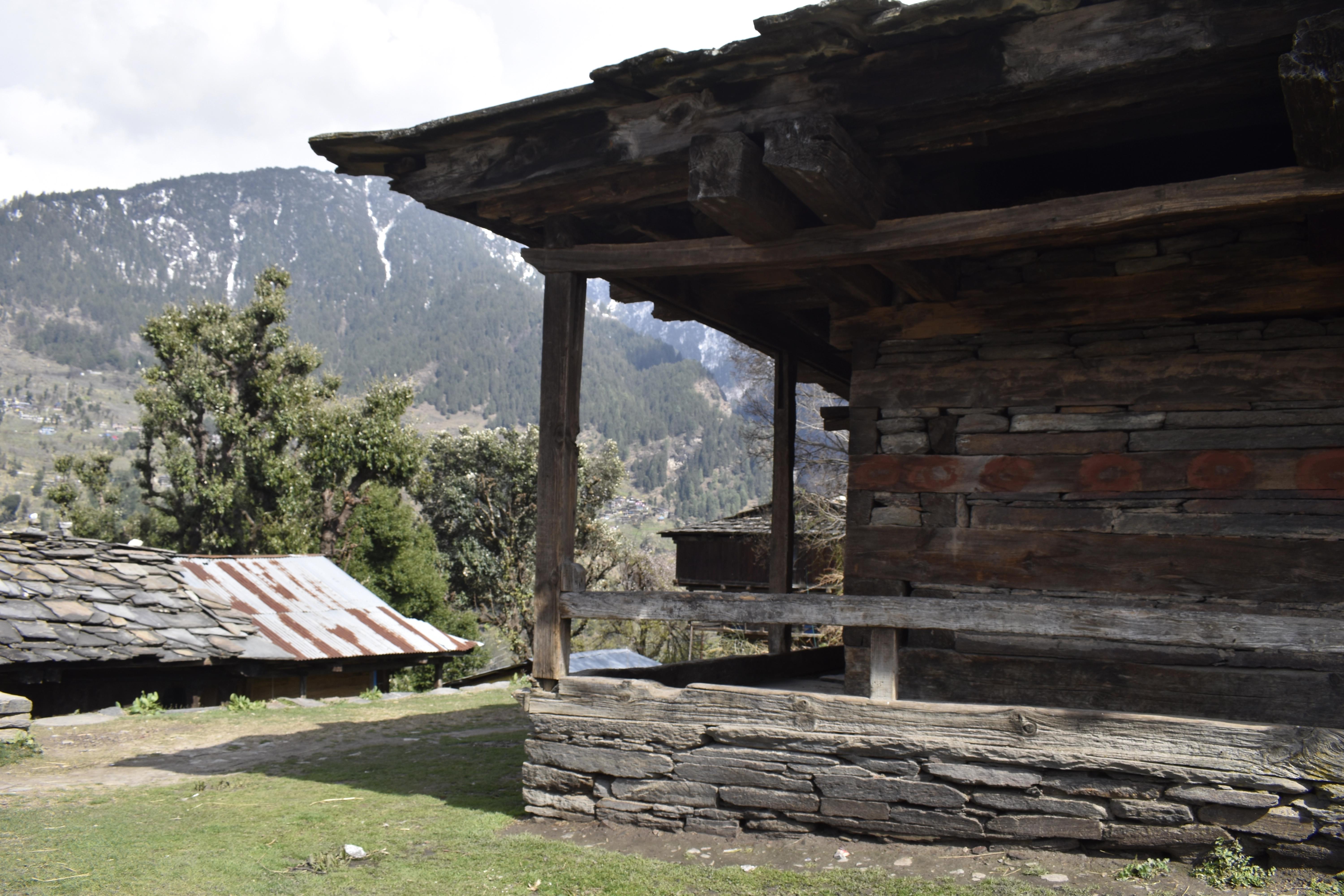 Ancient wooden architecture near Naggar Castle